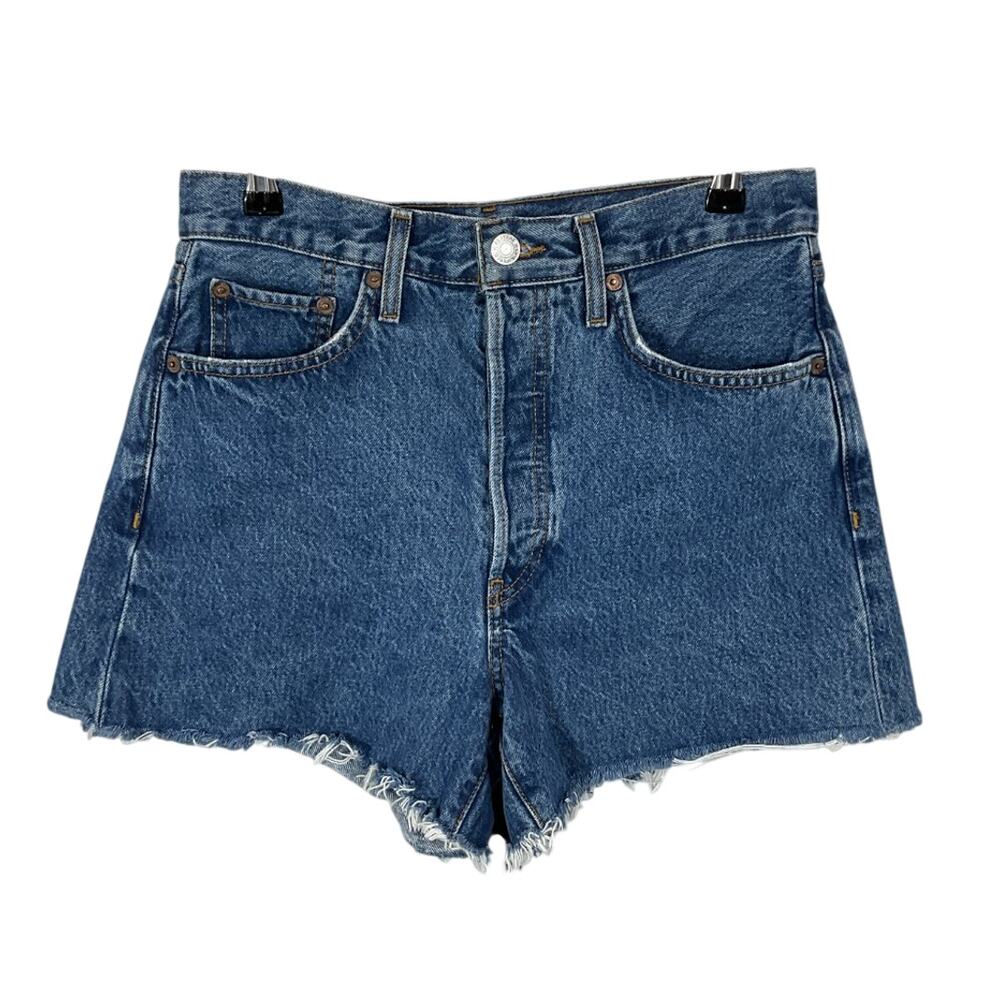 Re/Done Vintage Mid Denim 90s Organic Shorts Size 26